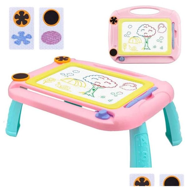 Disegno Pittura Forniture Per bambini Colore Magnetico Ding Board Iti Giocattolo Wordpad Doodle Lavagna Per bambini In età prescolare Strumento Giocattoli 240117 Drop De Dhjq6