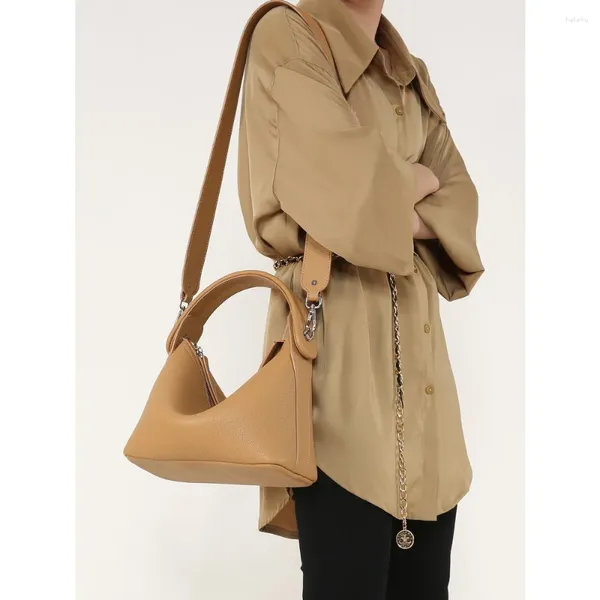 Totes 2024 moda feminina de couro macio exclusivo conciso alça superior elegante bolsa tote bolsa crossbodybag escritório diário