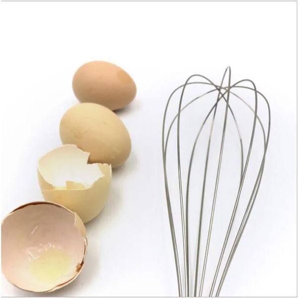 Nuovi strumenti da uova 2024 (8/10/12 pollici) utensili da uova in acciaio inossidabile fustellata a mano strumenti da cucina mescolanti mescolanti per gli utensili da cucina per la casa per per per