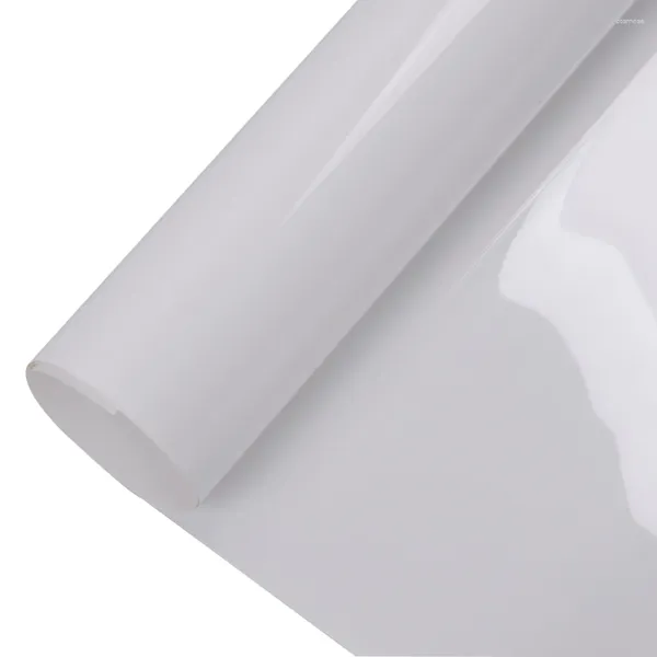 Fensteraufkleber HOHOFILM 100 cm x 500 cm PET-weißer Schreibfolienaufkleber auf glänzender Oberfläche Türen Tische Kreidetafeln Whiteboards abnehmbar