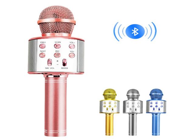 Bluetooth Drahtlose Mikrofon Handheld Karaoke Mic USB Mini Hause KTV Für Musik Professiona Lautsprecher Player Singen Recorder Mic9229327