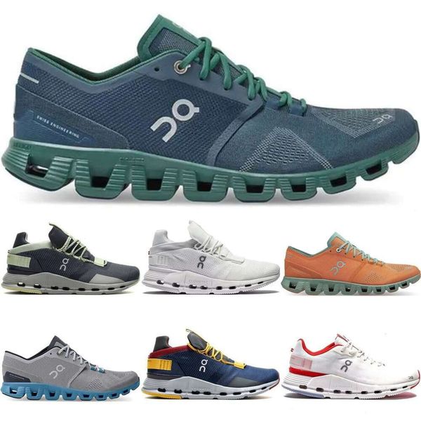 Top 0N Cloud Shoes com 0N Box Cloud Cloudnovas Running Shoes Homens Mulheres Designer Sneakers Preto Eclipse Demin Ruby Eclipse Rose Ir0N Leaf Si