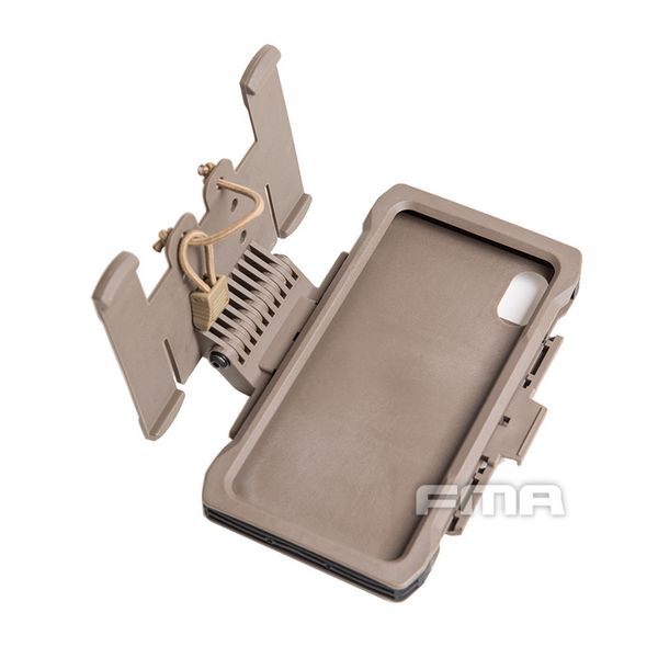 Custodia per telefono FMA Tank Top System Custodia per telefono appesa al petto Custodia per telefono Sword Saint iPhone Xs Max TB1324