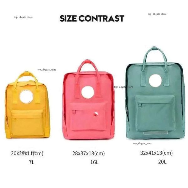 Fox Zaini per bambini di alta qualità Borse da bambino per donna Borse da esterno Kanken Fox Zaino classico da donna Borsa di design stile scuola Junior Tela impermeabile svedese 334