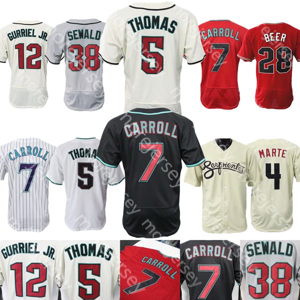 Corbin Carroll Trikot Alek Thomas Ketel Marte Zac Gallen Paul Sewald Randy Johnson Kelly Gurriel Jr. Gabriel Moreno McCarthy Grichuk Smith Peterson Montgomery