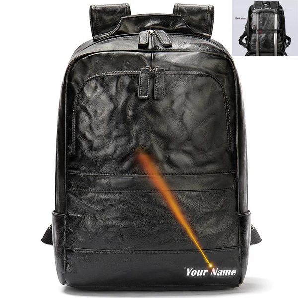 Rucksack Herrenrucksäcke 14-Zoll-Laptop-Computer-Rucksack Geschäftsreisen Wasserdichter Tagesrucksack für Männer Notebook-Schultasche Männliche Mochilas