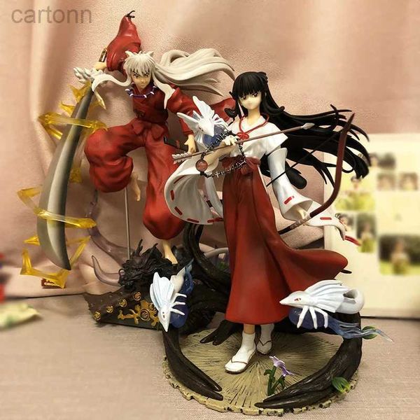 Anime Manga Estatueta Inuyasha Kikyo GK Estátua Kiky PVC Action Figure Coleção Modelo Toy 26cm 240401