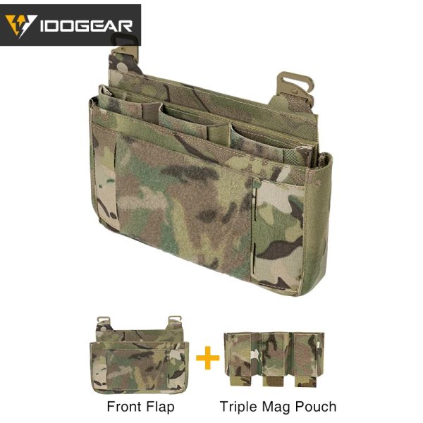 Bolsas IDOGEARE Tactical Dope Flha Front Bolsa Bolsa de Painel Front