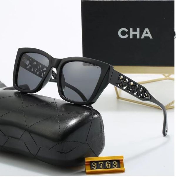 Chaneel -Designer -Marke Sonnenbrille Frauen Große Rahmenausstellung Gesicht Smal Mode Sonnenbrille Design 5150 und 5143 Serie Optik