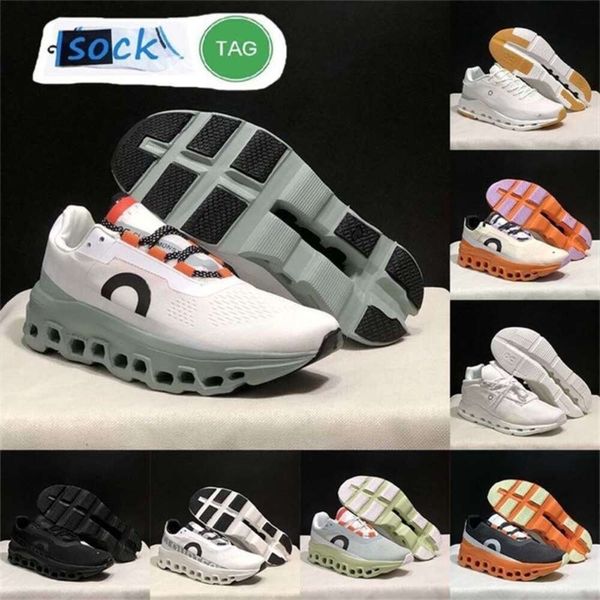 X5 tênis de corrida cloudsurfer masculino feminino designer sapatos cloudmonster sapato triplo preto branco amarelo cinza azul corredor