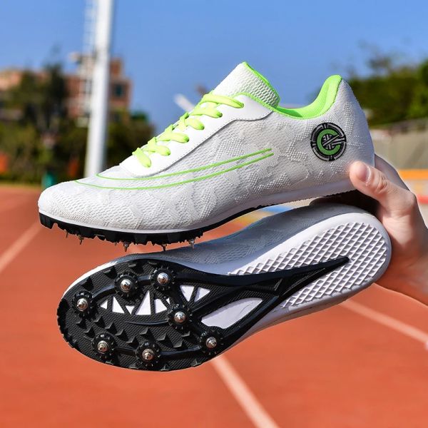 Scarpe scarpe da pista e campo da uomo da donna bielo scarpe da corsa a spike scarpe atletiche morbide e leggero