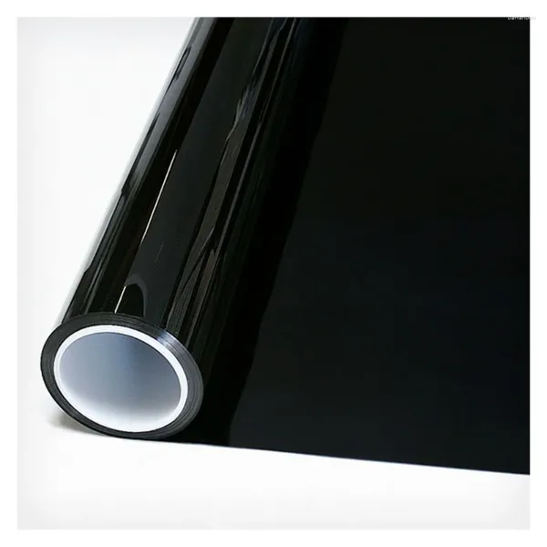 Fensteraufkleber Hohofilm Roll Black Film Privacy Protection Glass Aufkleber für Home Office Tint 0%VLT PET PET HABE