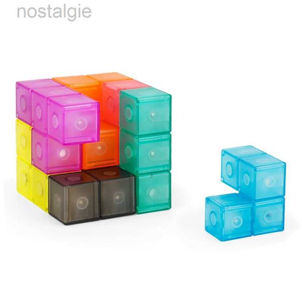 Blöcke Moyu Meilong Ruban Magnetischer Würfel 3D Twist Bausteine Puzzle Cubing Klassenzimmer Geschwindigkeitswürfel für Kinder 240401