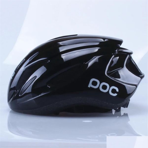 Capacetes de ciclismo Poc Raceday MTB Road Capacete Estilo Esportes Ao Ar Livre Homens Tralight Aero Safely Cap Capacete Ciclismo Bicicleta Drop Delivery DHTVS