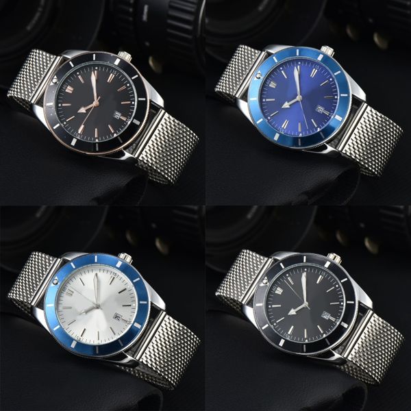 Herren-Luxusuhr, Edelstahl, Designeruhr, schlicht, berühmt, klassisch, Montre de Luxe als Geschenk, Sport, kausal, einfache Modeuhr, wasserdicht, leuchtender Saphir, SB079