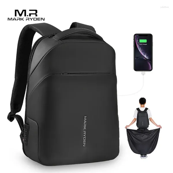 Rucksack Mark Ryden Anti-Dieb Mode Männer Multifunktionale Wasserdichte 15,6 Zoll Laptop Tasche Mann USB Lade Reise