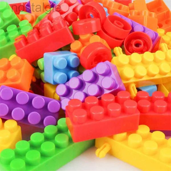 Blöcke 160 Teile/beutel Kunststoff Kinder Bausteine Ziegel DIY Zusammengesetzte Spielzeug Pädagogisches Spielzeug Für Kinder Baby Geschenke 240401