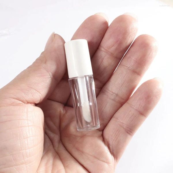 Bottiglie di stoccaggio 30 pezzi 1 ml tubi vuoti per lucidalabbra Contenitore per rossetto liquido in plastica fai-da-te Bottiglia rotonda per lucidalabbra