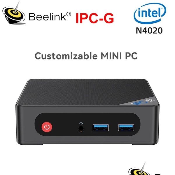 Mini Pcs Ipc-G Fanless Pc Personalizável Intel Celeron N4020 Até 2.8Ghz Ddr4 Ssd 2Xgigabit Lan Wifi5 Bt5.1 1Xhd 1Xdp 3Xusb3.0 Drop Del Otpqi