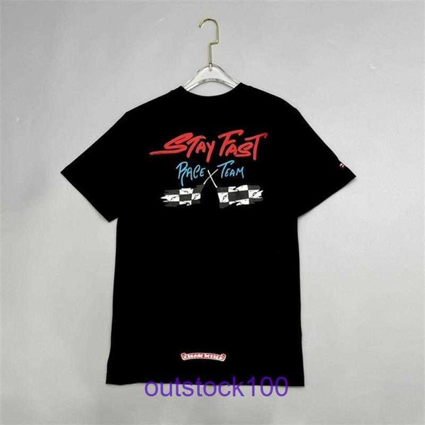 T-shirt corta classica di marca di moda negozio online cuori cartoon graffiti lettera sanscrita stampa casual t-shirt a maniche larghe tendenza Have Real Logo