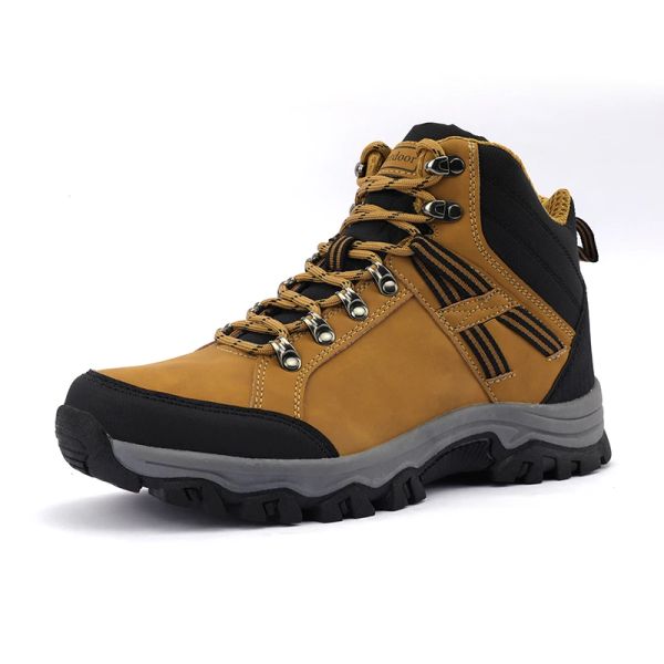 Обувь Hikeup Winter Men's Withing Shoes Outdoor Trekking Men Boots High Top Arting Riging Sneakers Тактические ботинки лодыжки мужчины