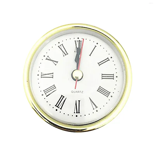 Orologi da parete 80mm/65mm Numero romano Casa Forma rotonda Sostituzione in plastica Silenzioso Orologio accurato Inserto testa Movimento al quarzo Decorazione fai da te Classico