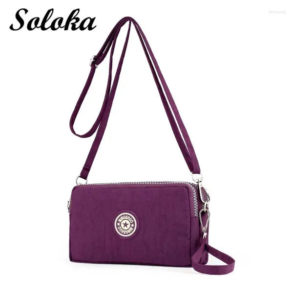 Sacos de ombro na moda de três camadas mulheres carteiras esportivas crossbody saco do telefone móvel bolsa mensageiro embreagem bolsa de moedas ao ar livre bolsa