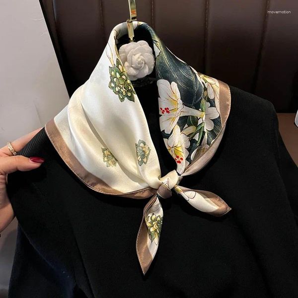 Sciarpe Vera Seta Sciarpa da donna Foulard Femme Bandana Piazza Wrap Fazzoletto di gelso Fascia di alta qualità Scialli Hijab