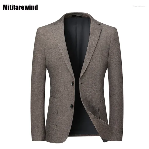 Ternos masculinos estilo itália terno masculino blazers negócios formal causal masculino blazer fino ajuste jaqueta de café moda clássica