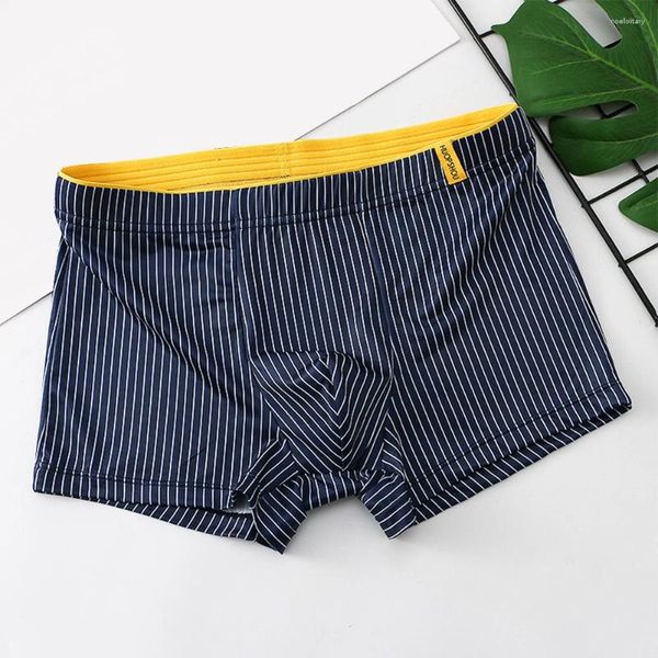 Unterhosen Herren Boxershorts Atmungsaktive Unterwäsche Für Männer Elastischer Bund Streifenmuster Ideale tägliche Dessous