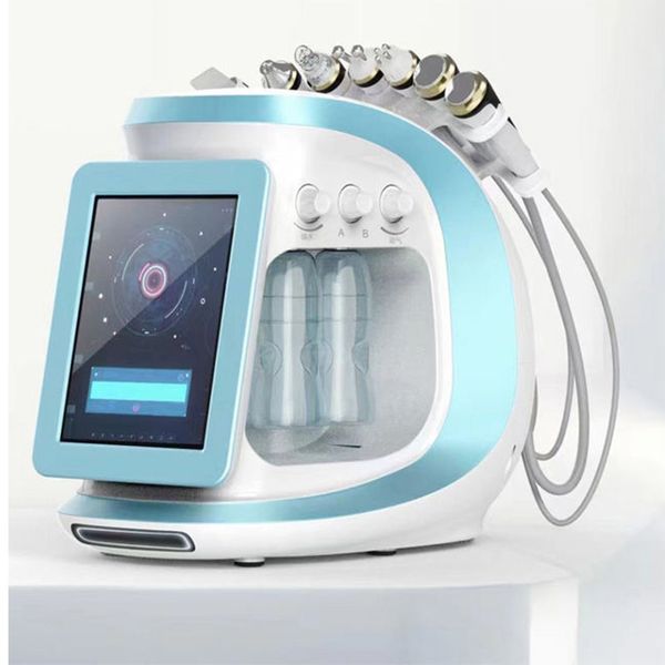 Máquina facial de hidrodermoabrasão 8 em 1 para casa, tendência 2024, oxigênio, jato de água facial, cuidados com a pele, máquina de microdermoabrasão