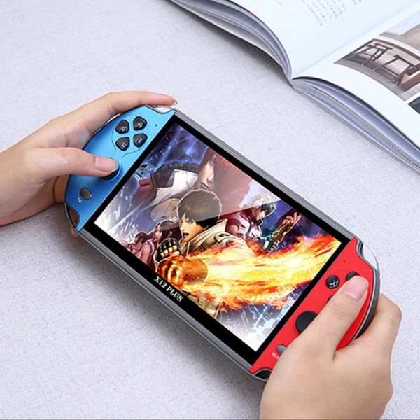 Spieler x12 x12plus x7plus Handheld Game Console 5.1/7/5.1 Zoll HD -Bildschirm Tragbarer Audio Video Player Classic Play Inbusing10000+Spiele