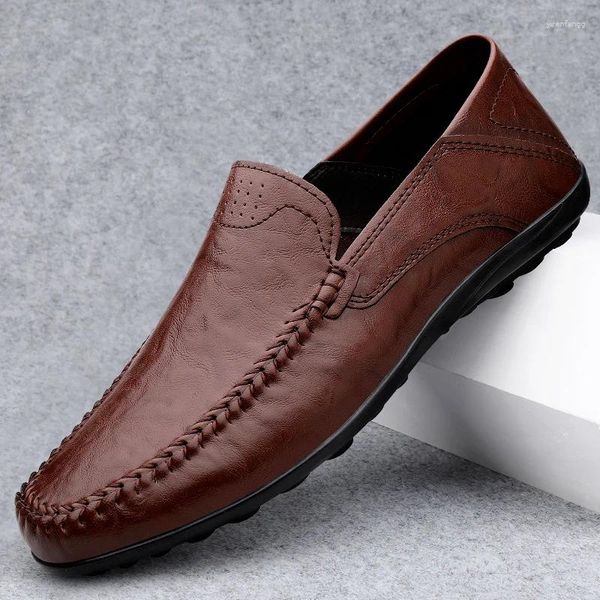 Freizeitschuhe, große Größe 38–49, Stil für Herren, Loafer, modisch, klassisch, bequem, weiches Fahren, bequemes Slip-on-Gehen