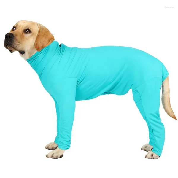 Vestuário para cães Inverno Pijama Quente Roupas para Cães Médios Grandes Elasticidade Pet Macacão Labrador Traje Bodysuit Casaco Roupas