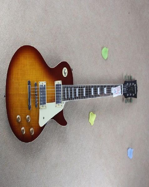 2 Nuovo arrivo Honey Cherry Burst LP Standard Disponibile chitarra di alta qualità6661814