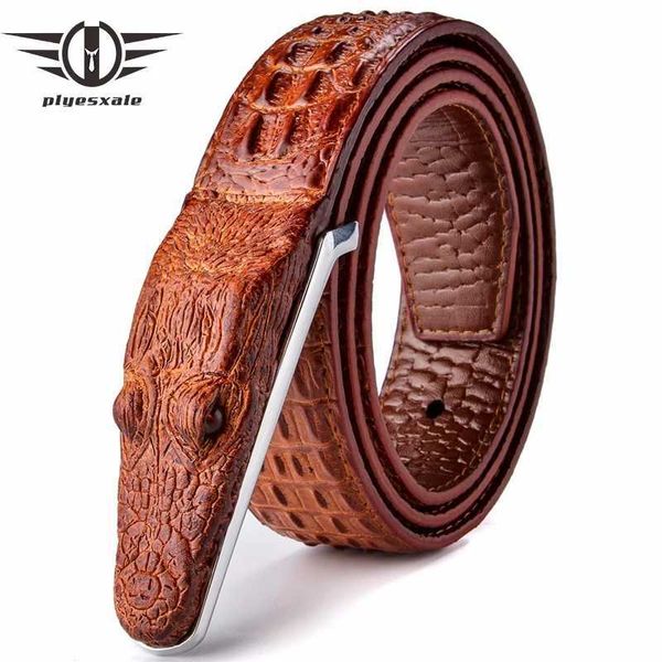Ремни Pleesxale бренд мужской ремень класса люкс кожаный дизайнерский ремень мужской высокого качества Ceinture Homme Crocodile Cinturones Hombre 2023 B2 Q240401