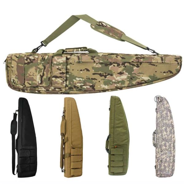 Sacos equipamento tático molle saco diagonal exército caça militar saco de arma de náilon bolsa airsoft sniper rifle caso arma transportar bolsa de ombro