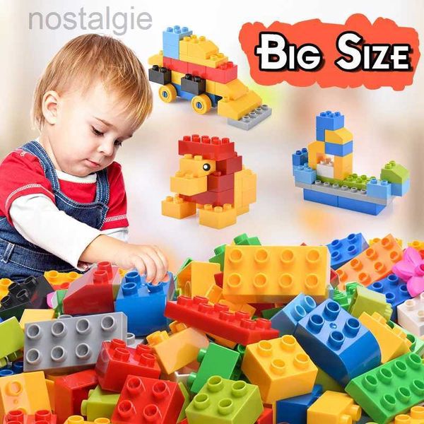Блоки, строительные блоки большого размера, детские красочные кирпичи, базовые пластины для кирпичей, совместимые с блоками, детские развивающие игрушки 240401
