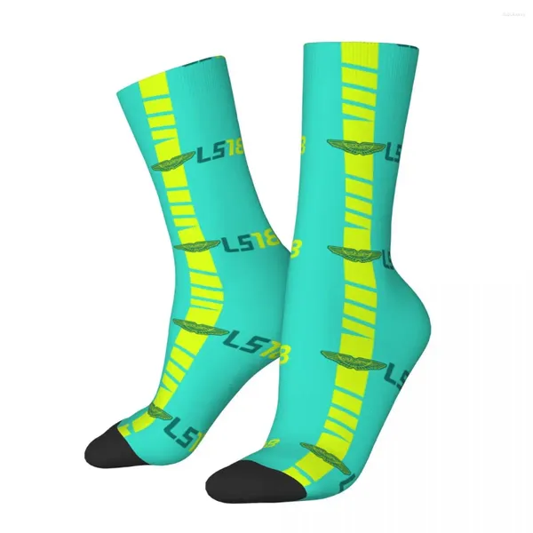 Herrensocken Happy Funny Kompression Formel 1 LS18 Retro Harajuku Formel 1 Racing Street Style Neuheit Crew Socke Geschenk bedruckt