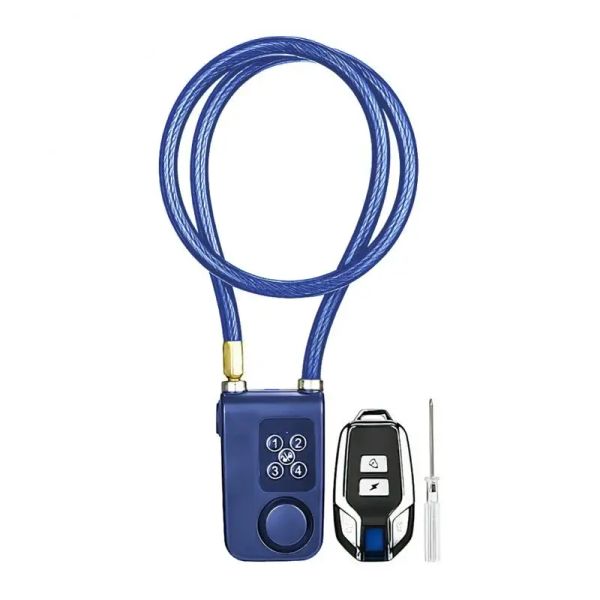 Kits de bicicleta bloqueio de bloqueio sem fio Alarm de bloqueio de bicicleta à prova de pó 110db senha 4digit Smart Electronic Lock Security Alarm para motocicleta de bicicleta