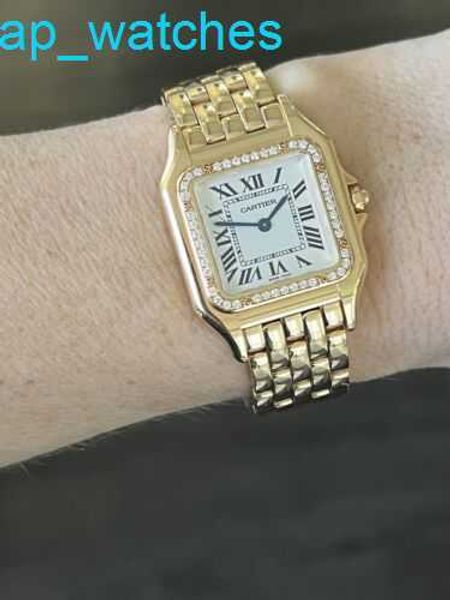 Orologi di lusso Carters Panthere Wjpn0009 Orologio da donna grande in oro rosa 18 carati FUVE