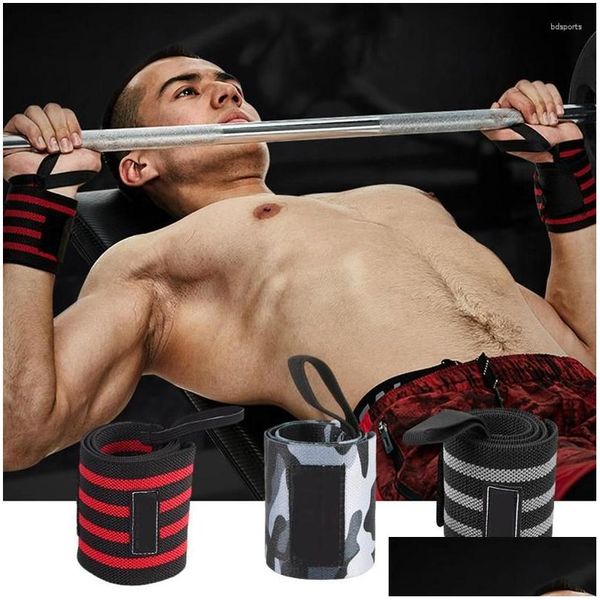 Handgelenkstütze Fitness Brace Sport Hebeschutz Workout Supplies für Hantel Hantel Bankdrücken Kniebeugen Aerobic Shoder Drop De Dhu8T