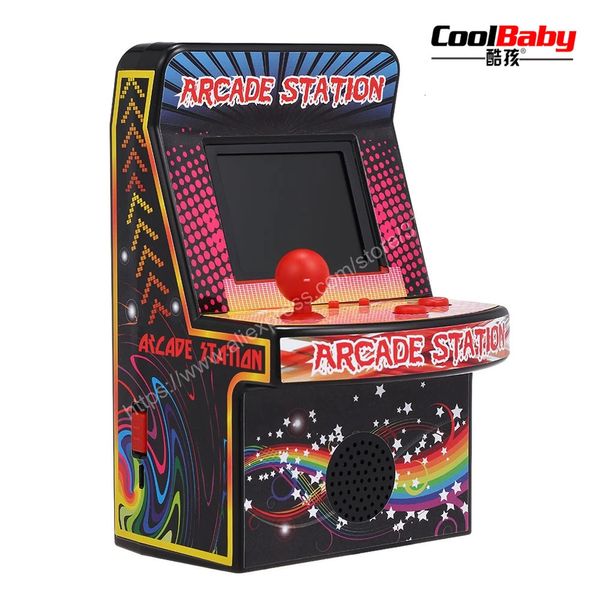 Coolbaby portátil retro console de jogo portátil máquina de jogo de 8 bits mini jogos de arcade embutidos 240 jogos clássicos para crianças 240327