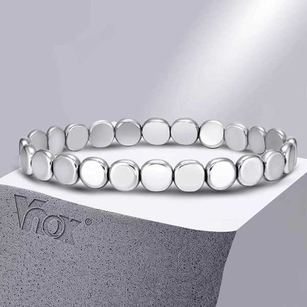 Catena Vnox 7.7mm Braccialetti rotondi di ematite per uomo Donna Bracciale con calcoli biliari intrecciati a mano con corda intrecciata in pietra naturale Q240401