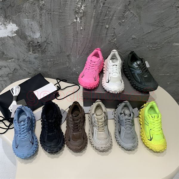 Designer Homens Mulheres Correndo Sapatos Ao Ar Livre Plataforma Defender Sneakers Bege Preto Pneu Sapatos Treinadores Esportes Muitas Cores Alta Qualidade Sapatos Casuais Tamanho 35-45