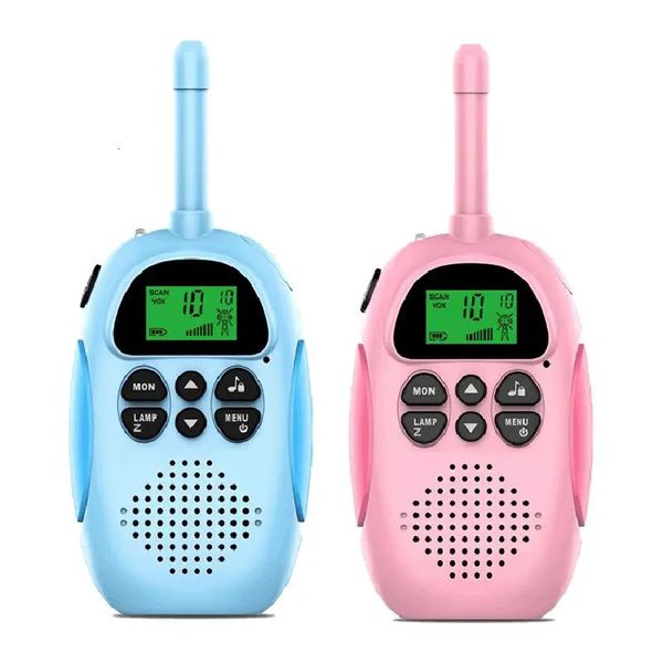 2er-Pack Walkie-Talkies für Kinderspielzeug, wiederaufladbarer Akku, Walkie-Talky, 22 Kanäle, 2-Wege-Radio, 3 km große Reichweite, für Kinder, Geschenke, 240318