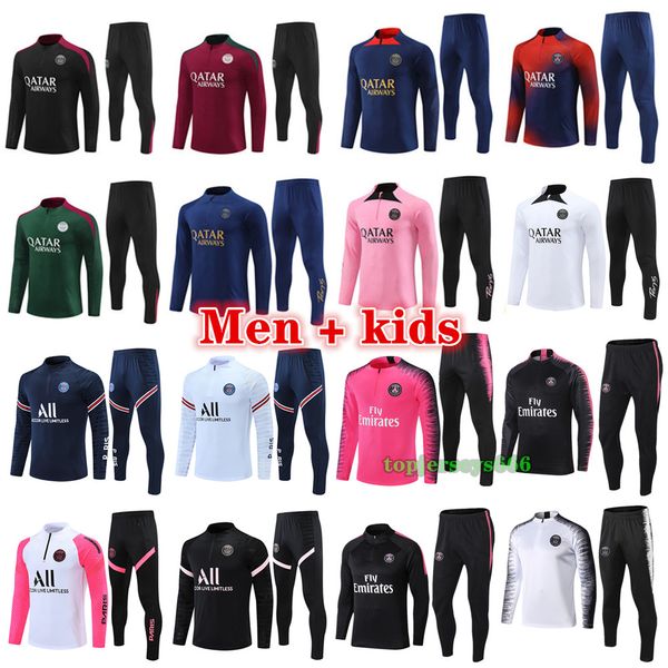 2024 2025 PSGes soccer tracksuit Mens and kids 23 24 25 Paris MBAPPE football tracksuit