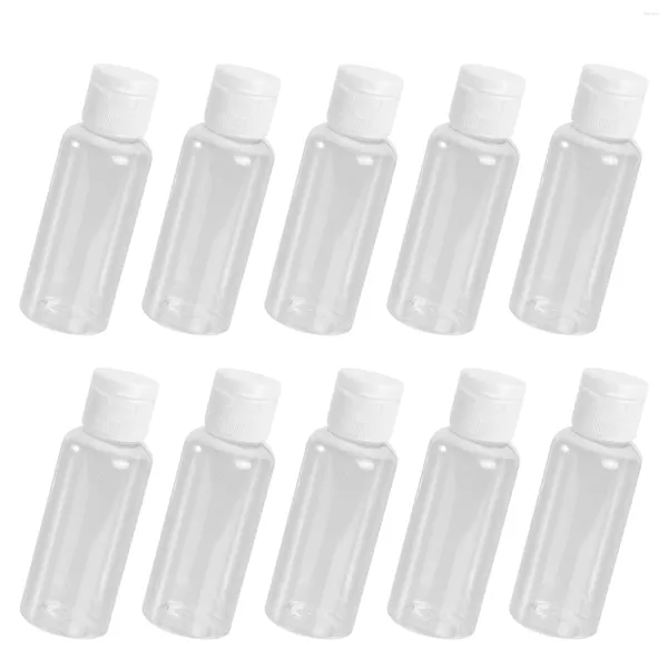 Garrafas de armazenamento 10 PCs Viagem Recipientes de 50 ml Spray de shampoo de plástico pequeno para cabelos