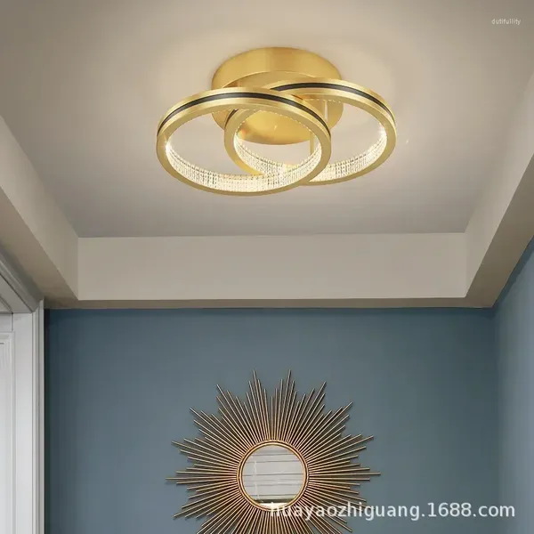 Plafoniere Lampada moderna a LED Lampadari da corridoio minimalista Corridoio creativo Portico Soggiorno Camera da letto Decorazioni per la casa nordiche