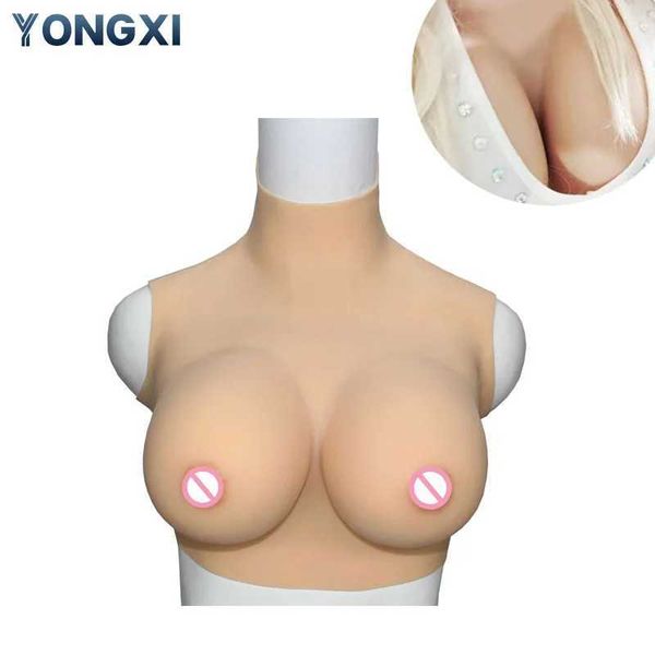 Cuscinetto per il seno YONGXI Forma del seno in silicone Enorme seno finto Cross Dressing Principiante Transgender Regina Scuotere il seno A/B/C/D/E/G Coppa 240330